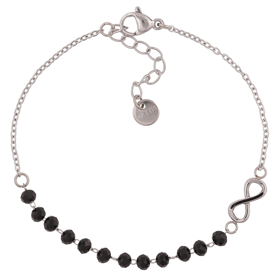 Браслет Xuping ТТМ Stainless Steel цвет Родий Цепочка с бусинами длинна с доп. цеп.17.5-20.5см х 1-5мм фото №1 Браслет Xuping ТТМ Stainless Steel цвет Родий Цепочка с бусинами длинна с доп. цеп.17.5-20.5см х 1-5мм фото №1