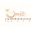 Серьги Xuping Цвет Позолота 18K пусеты Инкрустация кристаллами фото №2 Серьги Xuping Цвет Позолота 18K пусеты Инкрустация кристаллами фото №2