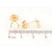 Серьги Xuping Цвет Позолота 18K пусеты Капельки с жемчужинами фото №2