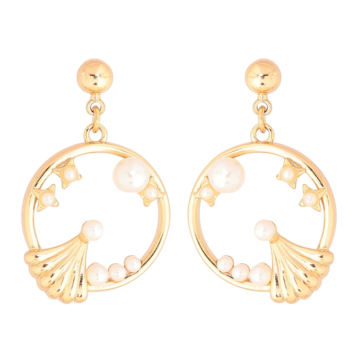 Серьги Xuping Цвет Позолота 18K пусеты Декоративные подвески с жемчужинами фото №16 Серьги Xuping Цвет Позолота 18K пусеты Декоративные подвески с жемчужинами фото №16