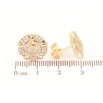 Серьги Xuping Цвет Позолота 18K пусеты Декоративные цветочки с кристаллами фото №2
