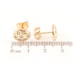 Серьги Xuping Цвет Позолота 18K пусеты Овалы с звездным узором фото №2 Серьги Xuping Цвет Позолота 18K пусеты Овалы с звездным узором фото №2