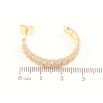 Серьги Xuping Цвет Позолота 18K пусеты Узор цепочка с инкрустацией кристаллами фото №2