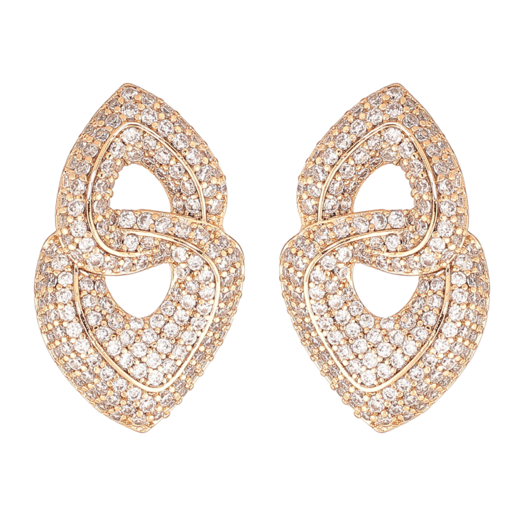 Серьги Xuping Цвет Позолота 18K пусеты Инкрустация кристаллами фото №7 Серьги Xuping Цвет Позолота 18K пусеты Инкрустация кристаллами фото №7