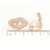 Серьги Xuping Цвет Позолота 18K пусеты Инкрустация кристаллами фото №2 Серьги Xuping Цвет Позолота 18K пусеты Инкрустация кристаллами фото №2