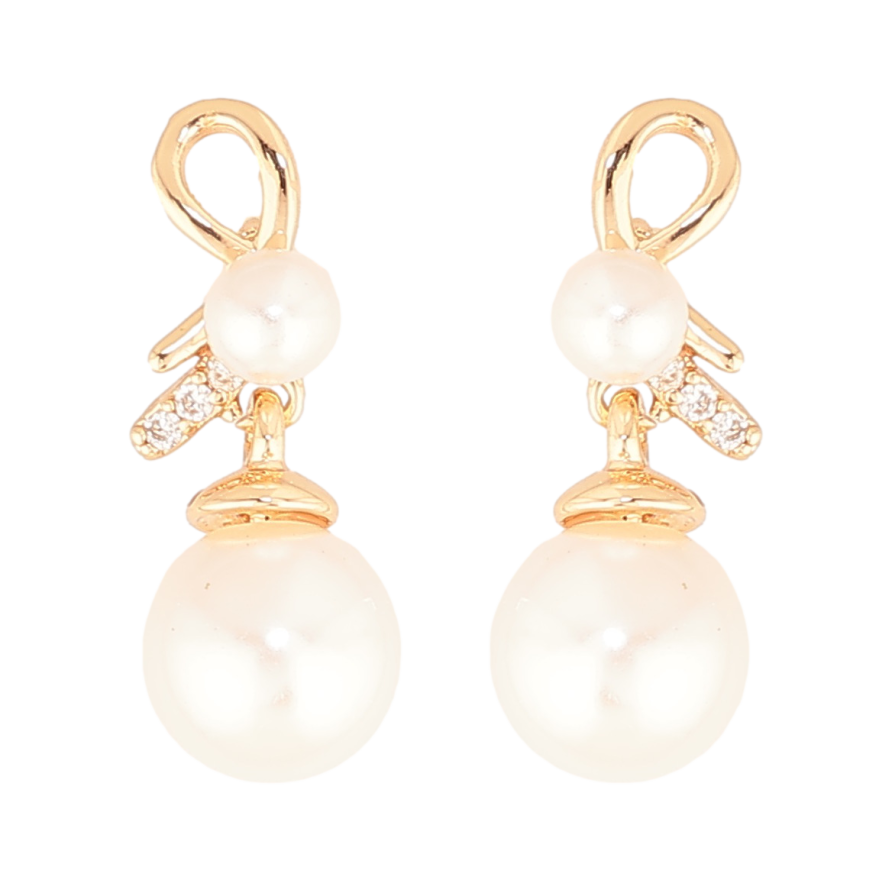 Серьги Xuping Цвет Позолота 18K пусеты Жемчужные подвески фото №1 Серьги Xuping Цвет Позолота 18K пусеты Жемчужные подвески фото №1