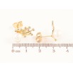 Серьги Xuping Цвет Позолота 18K пусеты Узор с жемчужинами фото №2