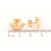 Сережки Xuping Колір Позолота 18K пусети Візерунок напиленням фото №2 Сережки Xuping Колір Позолота 18K пусети Візерунок напиленням фото №2