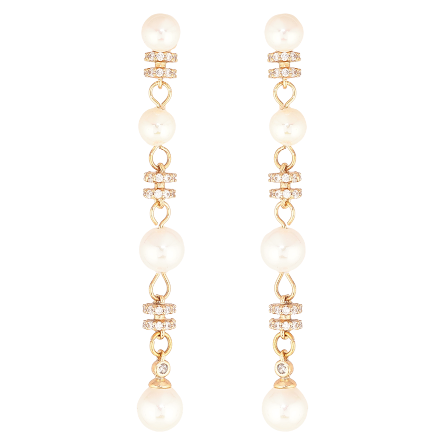 Серьги Xuping Цвет Позолота 18K пусеты Жемчужные подвески фото №1 Серьги Xuping Цвет Позолота 18K пусеты Жемчужные подвески фото №1