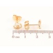 Серьги Xuping Цвет Позолота 18K пусеты Сердечки с белой эмалью фото №2 Серьги Xuping Цвет Позолота 18K пусеты Сердечки с белой эмалью фото №2