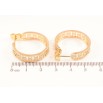 Серьги Xuping Цвет Позолота 18K пусеты Дуги с резным узором фото №2 Серьги Xuping Цвет Позолота 18K пусеты Дуги с резным узором фото №2
