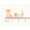 Серьги Xuping Цвет Позолота 18K пусеты Жемчужные цветочки фото №2