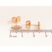 Серьги Xuping Цвет Позолота 18K пусеты Овалы с шагренью фото №2 Серьги Xuping Цвет Позолота 18K пусеты Овалы с шагренью фото №2