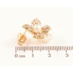 Серьги Xuping Цвет Позолота 18K пусеты Кристальные цветочки с жемчужинами фото №2 Серьги Xuping Цвет Позолота 18K пусеты Кристальные цветочки с жемчужинами фото №2
