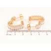 Серьги Xuping Цвет Позолота 18K пусеты Кристальные сердечки фото №2 Серьги Xuping Цвет Позолота 18K пусеты Кристальные сердечки фото №2