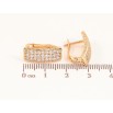 Серьги Xuping Цвет Позолота 18K английский замок Инкрустация кристаллами фото №2