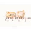 Серьги Xuping Цвет Позолота 18K английский замок Узор с инкрустацией кристаллами фото №2