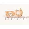 Серьги Xuping Цвет Позолота 18K английский замок Цветочный узор с кристаллами фото №2 Серьги Xuping Цвет Позолота 18K английский замок Цветочный узор с кристаллами фото №2