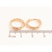 Серьги Xuping Цвет Позолота 18K колечки Классика, шир. 2.5мм ø 14мм фото №2