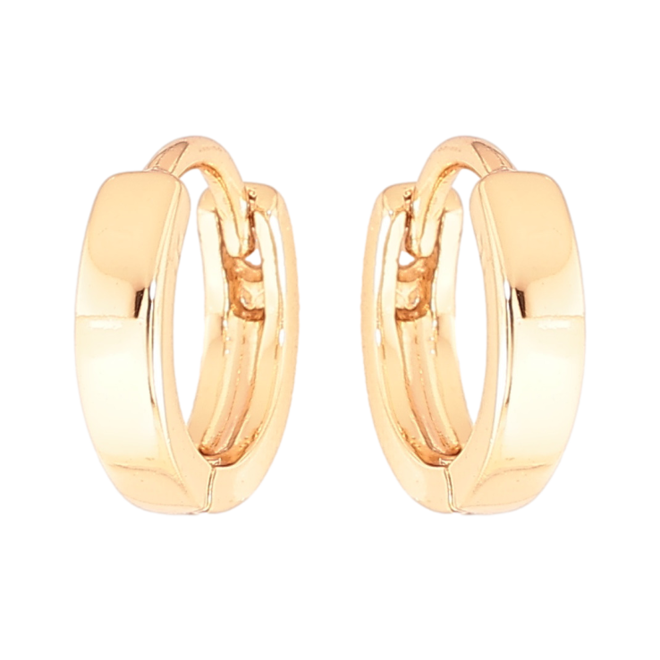 Серьги Xuping Цвет Позолота 18K колечки Классика, шир. 3мм ø 12мм фото №8