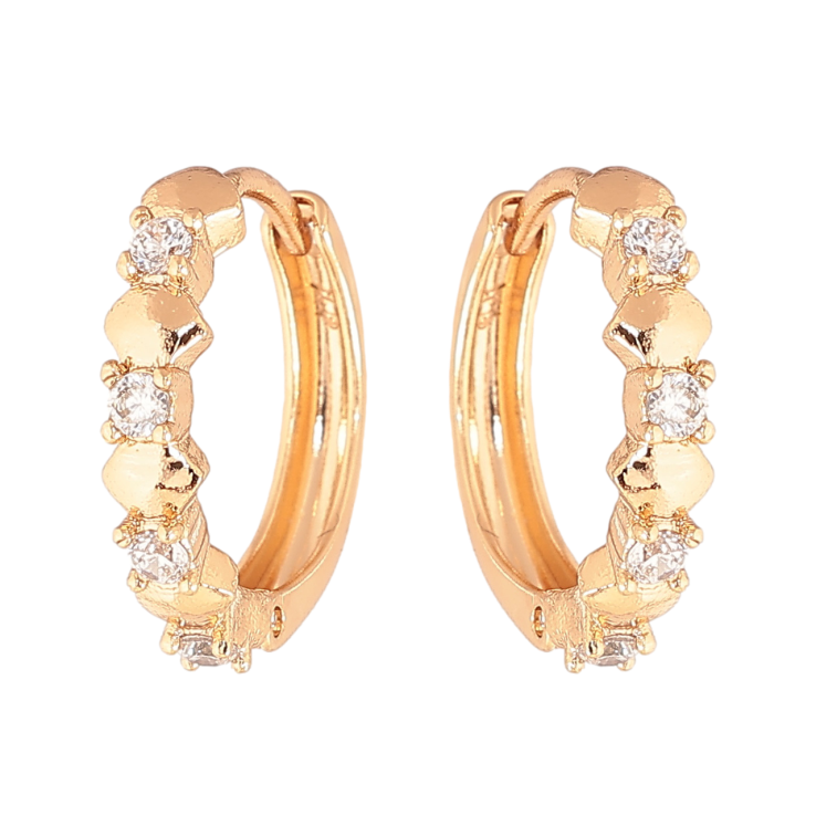 Серьги Xuping Цвет Позолота 18K колечки Декоративный узор фото №9