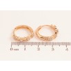 Серьги Xuping Цвет Позолота 18K колечки Декоративный узор фото №2 Серьги Xuping Цвет Позолота 18K колечки Декоративный узор фото №2