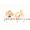Серьги Xuping Цвет Позолота 18K колечки Цветочки из кристаллов фото №2 Серьги Xuping Цвет Позолота 18K колечки Цветочки из кристаллов фото №2