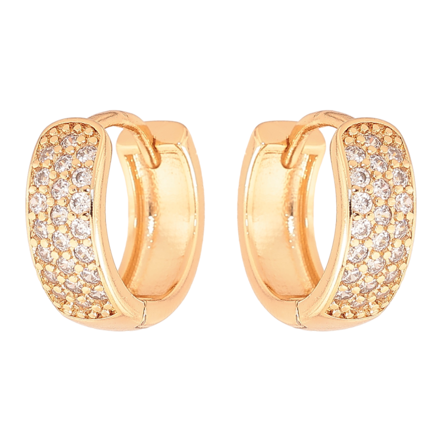 Серьги Xuping Цвет Позолота 18K колечки Инкрустация кристаллами фото №1 Серьги Xuping Цвет Позолота 18K колечки Инкрустация кристаллами фото №1