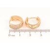 Серьги Xuping Цвет Позолота 18K колечки Инкрустация кристаллами фото №2 Серьги Xuping Цвет Позолота 18K колечки Инкрустация кристаллами фото №2