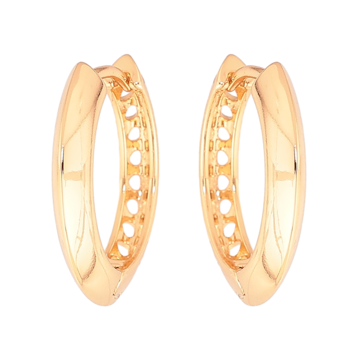 Серьги Xuping Цвет Позолота 18K колечки Декоративные фото №20