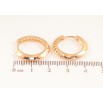 Серьги Xuping Цвет Позолота 18K колечки Декоративные фото №2 Серьги Xuping Цвет Позолота 18K колечки Декоративные фото №2
