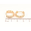 Серьги Xuping Цвет Позолота 18K колечки Сердечки с кристаллами фото №2 Серьги Xuping Цвет Позолота 18K колечки Сердечки с кристаллами фото №2