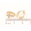 Серьги Xuping Цвет Позолота 18K колечки Крестики с кристаллами фото №2 Серьги Xuping Цвет Позолота 18K колечки Крестики с кристаллами фото №2