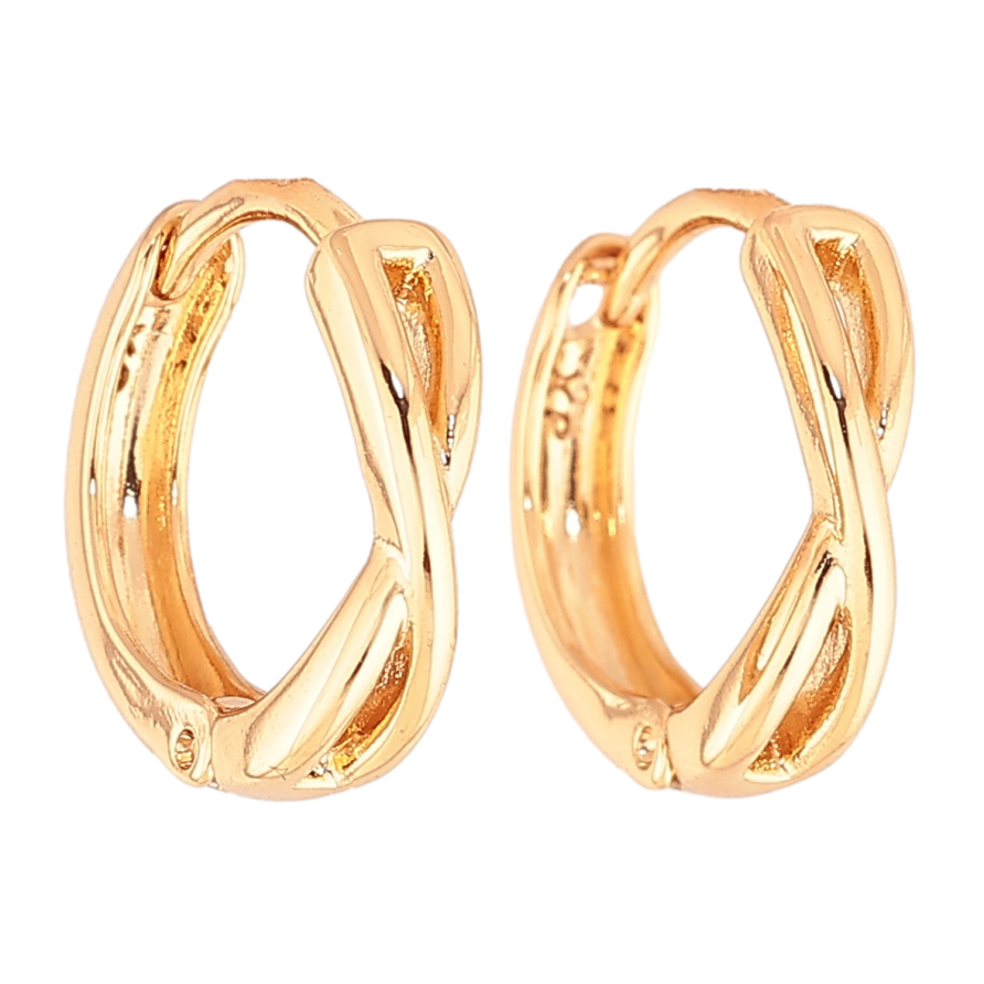 Серьги Xuping Цвет Позолота 18K колечки Декоративный узор фото №1 Серьги Xuping Цвет Позолота 18K колечки Декоративный узор фото №1