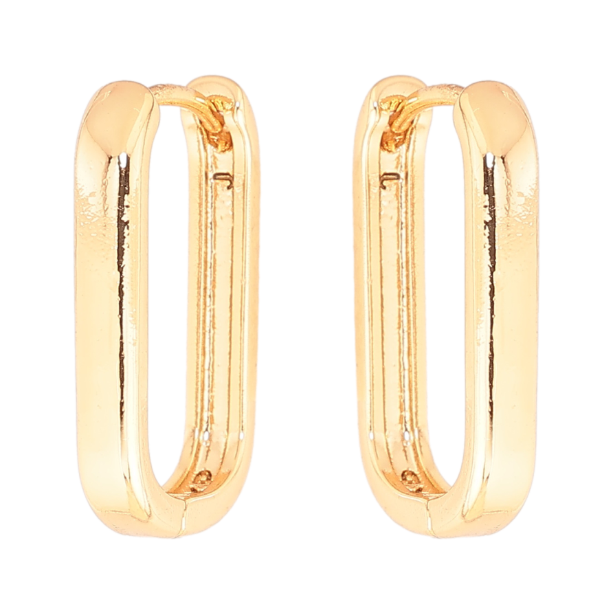 Серьги Xuping Цвет Позолота 18K колечки Овальные фото №1 Серьги Xuping Цвет Позолота 18K колечки Овальные фото №1