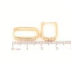 Серьги Xuping Цвет Позолота 18K колечки Овальные фото №2 Серьги Xuping Цвет Позолота 18K колечки Овальные фото №2