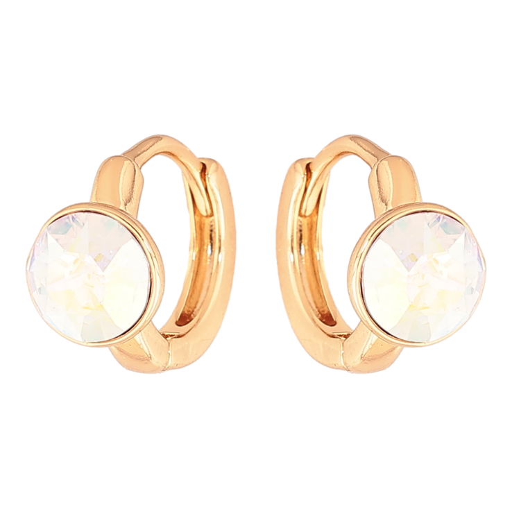 Серьги Xuping Цвет Позолота 18K колечки Радужные кристаллы фото №20 Серьги Xuping Цвет Позолота 18K колечки Радужные кристаллы фото №20