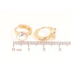 Серьги Xuping Цвет Позолота 18K колечки Радужные кристаллы фото №2 Серьги Xuping Цвет Позолота 18K колечки Радужные кристаллы фото №2