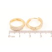 Серьги Xuping Цвет Позолота 18K колечки Инкрустация кристаллами фото №2 Серьги Xuping Цвет Позолота 18K колечки Инкрустация кристаллами фото №2