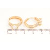Серьги Xuping Цвет Позолота 18K колечки Инкрустация кристаллами фото №2 Серьги Xuping Цвет Позолота 18K колечки Инкрустация кристаллами фото №2