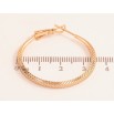 Сережки Xuping колір Позолота 18K кільця (конго) Декоративний візерунок ø 3.5см фото №2