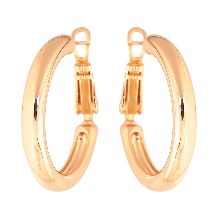 Серьги Xuping цвет Позолота 18K кольца (конго) Классика ø 2.5см фото №1 Серьги Xuping цвет Позолота 18K кольца (конго) Классика ø 2.5см фото №1