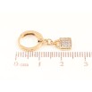 Серьги Xuping цвет Позолота 18K подвески на колечках Замочки с кристаллами фото №2 Серьги Xuping цвет Позолота 18K подвески на колечках Замочки с кристаллами фото №2