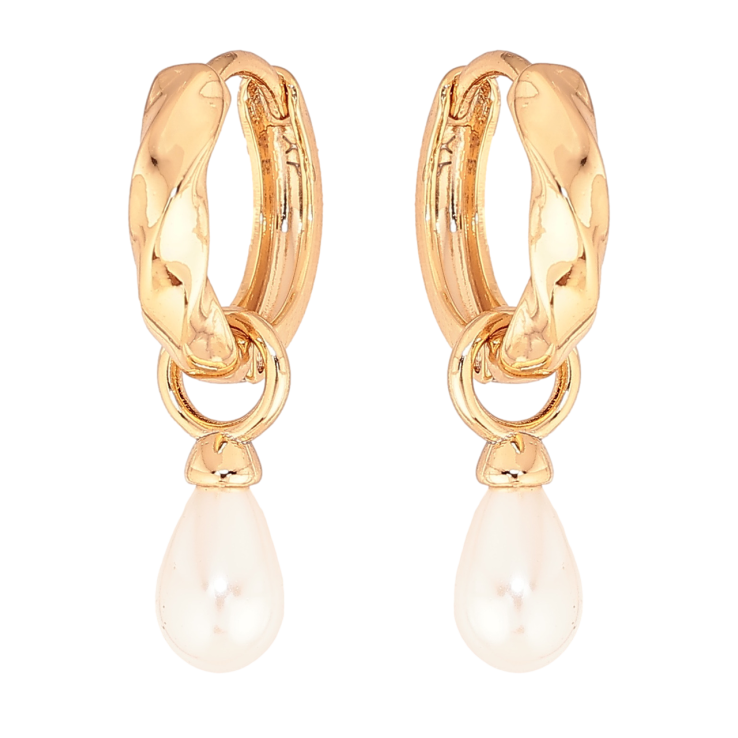 Серьги Xuping цвет Позолота 18K подвески на колечках Жемчужинки капельки 2 в 1 фото №16 Серьги Xuping цвет Позолота 18K подвески на колечках Жемчужинки капельки 2 в 1 фото №16