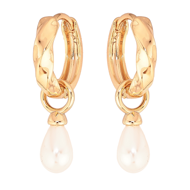 Сережки Xuping колір Позолота 18K підвіски на колечках Перлинки крапельки 2 в 1 фото №9 Сережки Xuping колір Позолота 18K підвіски на колечках Перлинки крапельки 2 в 1 фото №9