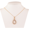 Кулон на цепочке Xuping Цвет Позолота 18K Капелька с кристаллами длина 40-44см х 1ммм фото №2 Кулон на цепочке Xuping Цвет Позолота 18K Капелька с кристаллами длина 40-44см х 1ммм фото №2