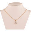 Кулон на цепочке Xuping Цвет Позолота 18K Кристальный минимализм длина 40-46см х 1.5мм фото №2 Кулон на цепочке Xuping Цвет Позолота 18K Кристальный минимализм длина 40-46см х 1.5мм фото №2