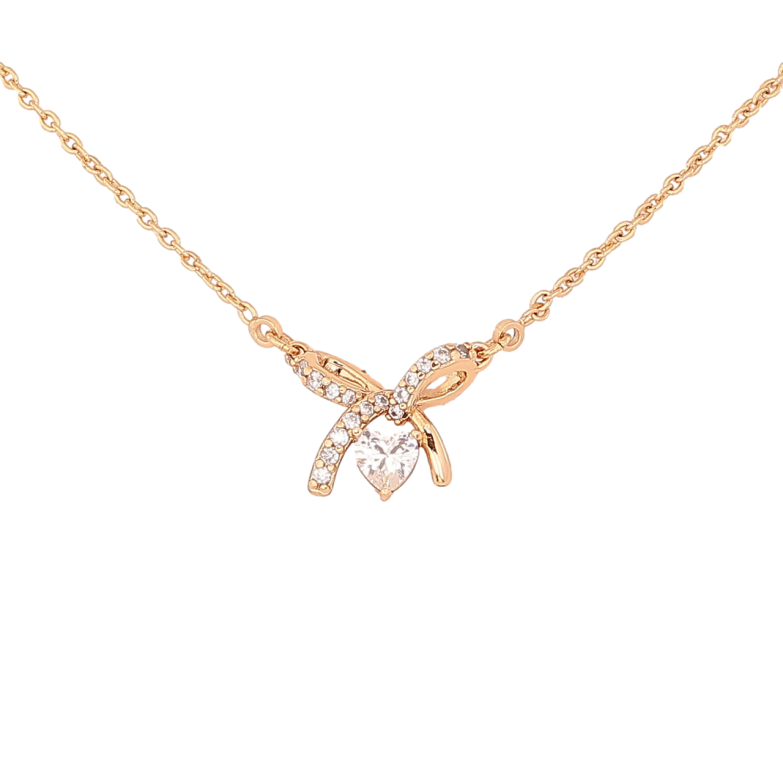 Кулон на ланцюжку Xuping Колір Позолота 18K Бант с кристалами довжина 47-50см х 1.5мм фото №9 Кулон на ланцюжку Xuping Колір Позолота 18K Бант с кристалами довжина 47-50см х 1.5мм фото №9