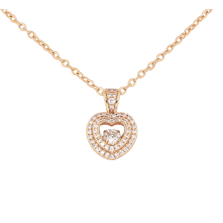 Кулон на цепочке Xuping Цвет Позолота 18K Сердечко с инкрустацией кристаллами длина 44-49см х 2мм фото №1 Кулон на цепочке Xuping Цвет Позолота 18K Сердечко с инкрустацией кристаллами длина 44-49см х 2мм фото №1