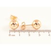 Сережки Xuping M&L Колір 18K пусети Кульки ø 10мм фото №2